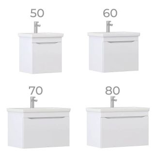 Тумба под раковину подвесная Vigo Grani 057 60 см белый